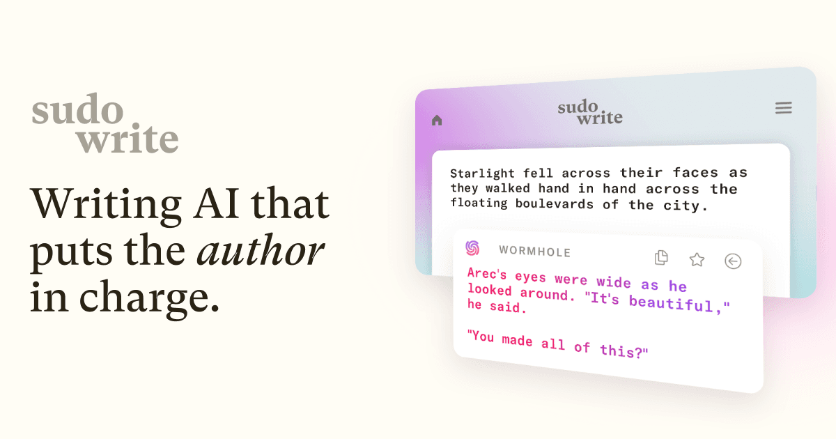 Sudowrite Banner